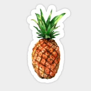 watercolor pineapple Sticker